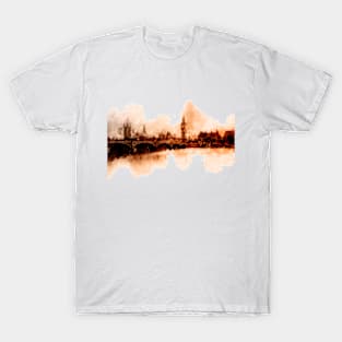 London Big Ben skyline watercolor painting T-Shirt